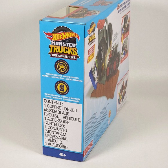 Hot Wheels Monster Trucks Arena‎ Smashers Bone Shaker Tire Press Challenge NEW - Picture 9 of 10